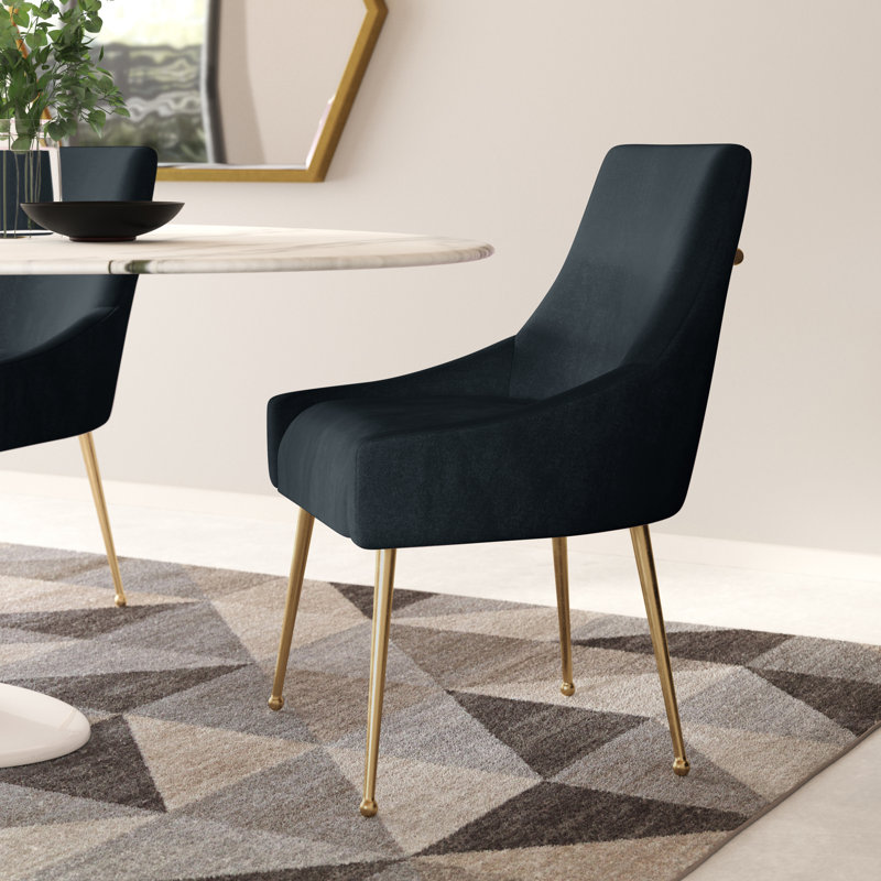 Patrick Velvet Upholstered Side Chair & Reviews AllModern